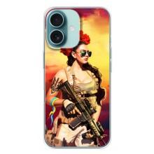 ЗСУ Чохли (TPU) для iPhone 16 Plus (Жінка солдат)
