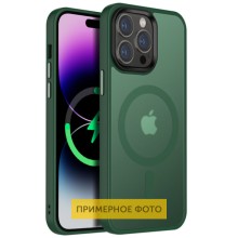 TPU+PC чохол Metal Buttons with MagSafe Colorful для Apple iPhone 16 Pro Max (6.9") (Зелений)