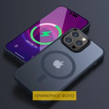 TPU+PC чохол Metal Buttons with MagSafe Colorful для Apple iPhone 16 Pro Max (6.9") – Синій