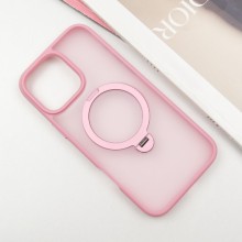 TPU+PC чохол Metal Buttons with MagSafe Colorful HQ Ring для Apple iPhone 16 Pro Max (6.9") – Pink