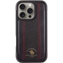 Шкіряний чохол Polo Santa Barbara Barton для Apple iPhone 16 Pro Max (6.9") – Black