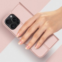 Чохол-книжка Dux Ducis з кишенею для візиток для Apple iPhone 16 Pro Max (6.9") – Rose Gold