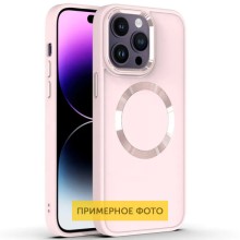 TPU чехол Bonbon Metal Style with MagSafe для Apple iPhone 16 Pro Max (6.9") (Розовый)