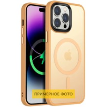 TPU+PC чохол Metal Buttons with MagSafe Colorful для Apple iPhone 16 Pro Max (6.9") – Золотий