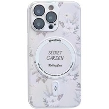 TPU+PC чехол Secret Garden with MagSafe для Apple iPhone 16 Pro Max (6.9") (White)