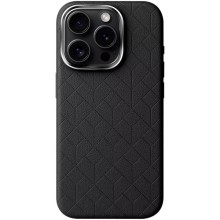 Шкіряний чохол Carved with MagSafe для Apple iPhone 16 Pro Max (6.9") – Black