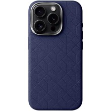 Кожаный чехол Carved with MagSafe для Apple iPhone 16 Pro Max (6.9") – Blue