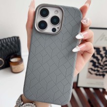 Кожаный чехол Carved with MagSafe для Apple iPhone 16 Pro Max (6.9") – Grey