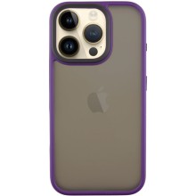 TPU+PC чехол Metal Buttons для Apple iPhone 16 Pro Max (6.9") (Темно-Фиолетовый)