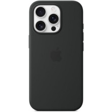 Чехол Silicone case (AAA) full with Magsafe and Animation для Apple iPhone 16 Pro Max (6.9") – Black