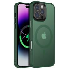 TPU+PC чохол Metal Buttons with MagSafe Colorful для Apple iPhone 16 Pro Max (6.9") (Зелений)