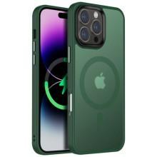TPU+PC чехол Metal Buttons with MagSafe Colorful для Apple iPhone 16 Pro Max (6.9") (Зеленый)
