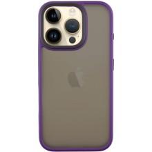 TPU+PC чехол Metal Buttons для Apple iPhone 16 Pro Max (6.9") (Темно-Фиолетовый)
