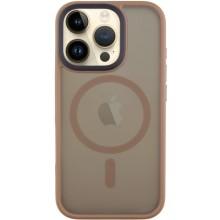 TPU+PC чехол Metal Buttons with MagSafe для Apple iPhone 16 Pro Max (6.9") (Золотой)