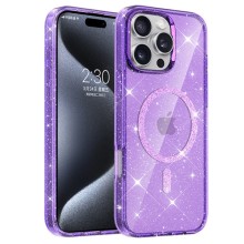 Чехол TPU Eclipse Sparkle (MagFit) для Apple iPhone 16 Pro Max (6.9") – Фиолетовый