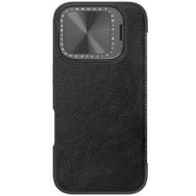 Кожаный чехол-книжка Nillkin Qin Prop для Apple iPhone 16 Pro Max (6.9") – Черный