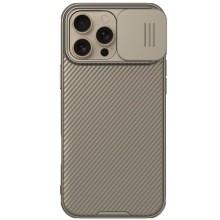 Карбонова накладка Nillkin CamShield Pro для Apple iPhone 16 Pro Max (6.9") – Золотий