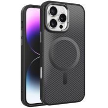 Чехол TPU+PC Carbon Mirage with MagSafe для Apple iPhone 16 Pro Max (6.9") – Черный