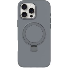 Чехол Silicone Case Full Protective NO LOGO with Ring для Apple iPhone 16 Pro Max (6.9") – Серый