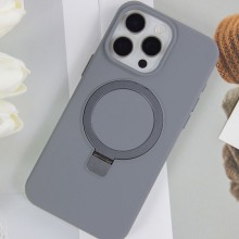 Чехол Silicone Case Full Protective NO LOGO with Ring для Apple iPhone 16 Pro Max (6.9") – Серый