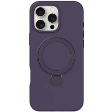 Чехол Silicone Case Full Protective NO LOGO with Ring для Apple iPhone 16 Pro Max (6.9") – Фиолетовый