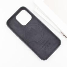 Чохол Silicone case (AAA) with Magsafe and Animation (button) для Apple iPhone 16 Pro Max (6.9") – Чорний
