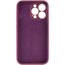 Чехол Silicone Case Full Camera Protective (AA) NO LOGO для Apple iPhone 16 Pro Max (6.9") – Бордовый