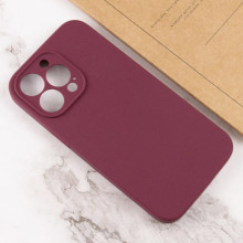 Чехол Silicone Case Full Camera Protective (AA) NO LOGO для Apple iPhone 16 Pro Max (6.9") – Бордовый