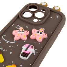 Чехол TPU Toys Case with Ears для Apple iPhone 16 Pro Max (6.9") – Коричневый