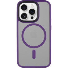 TPU+PC чехол Metal Buttons with MagSafe для Apple iPhone 16 Pro Max (6.9") – Темно-Фиолетовый