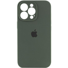 Чехол Silicone Case Full Camera Protective (AA) для Apple iPhone 16 Pro Max (6.9") (Зеленый)