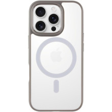 TPU+PC чохол Blueo Skin Friendly Frosted with MagSafe для Apple iPhone 16 Pro Max (6.9") (Сірий)