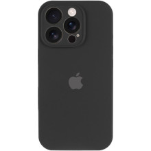 Чехол Silicone Case Full Camera Protective (AA) для Apple iPhone 16 Pro Max (6.9") – Черный