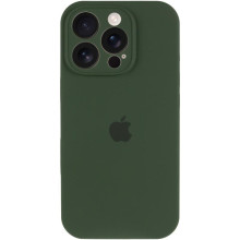 Чехол Silicone Case Full Camera Protective (AA) для Apple iPhone 16 Pro Max (6.9") – Зеленый
