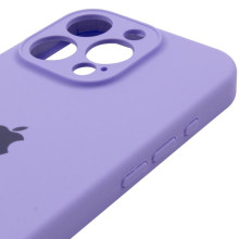 Чехол Silicone Case Full Camera Protective (AA) для Apple iPhone 16 Pro Max (6.9") – Сиреневый