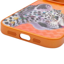 Чехол TPU+PC Crystal Hunt with MagSafe для Apple iPhone 16 Pro Max (6.9") – Оранжевый
