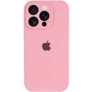 Чехол Silicone Case Full Camera Protective (AA) для Apple iPhone 16 Pro Max (6.9") (Розовый)