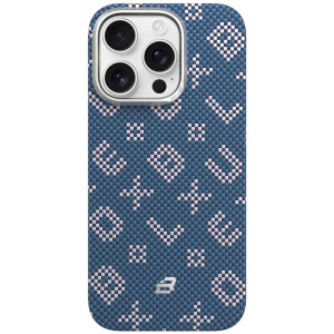 TPU+PC чохол Blueo Gilded Tactile Woven with MagSafe для Apple iPhone 16 Pro Max (6.9") – Blue
