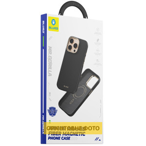 TPU+PC чохол Blueo Aramid Fiber with MagSafe для Apple iPhone 16 Pro Max (6.9") – Чорний