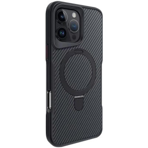 TPU+PC чохол Metal Buttons with MagSafe Carbon Ring для Apple iPhone 16 Pro Max (6.9")