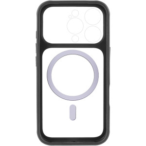Чохол TPU+PC GETMAN Moon Clear with MagSafe для Apple iPhone 16 Pro Max (6.9") – Чорний