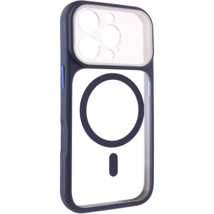 Чохол TPU+PC GETMAN Moon Clear with MagSafe для Apple iPhone 16 Pro Max (6.9") – Blue