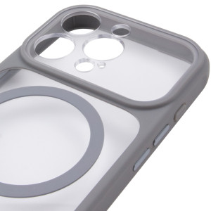 Чохол TPU+PC GETMAN Moon Clear with MagSafe для Apple iPhone 16 Pro Max (6.9") – Сірий