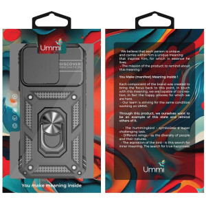 Чохол Ummi Camshield Serge Ring для Apple iPhone 16 Pro Max (6.9") – Чорний