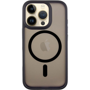 TPU+PC чохол Metal Buttons with Magnetic Fit для Apple iPhone 16 Pro Max (6.9") (Чорний)