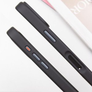 TPU+PC чохол Metal Buttons with Magnetic Fit для Apple iPhone 16 Pro Max (6.9") – Чорний