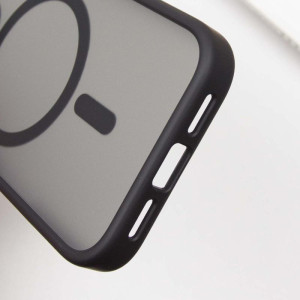 TPU+PC чохол Metal Buttons with Magnetic Fit для Apple iPhone 16 Pro Max (6.9") – Чорний