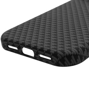 Чехол TPU+PC KVZV Triangular Pattern with Magnetic Fit для Apple iPhone 16 Pro Max (6.9") – Черный