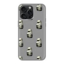 Бампер з принтом Меми для iPhone 16 Pro Max – Кам'яна особа