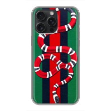 Чохли  GUCCI для Айфон 16 Про Макс (AlphaPrint) (Gucci змія)